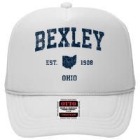 Bexley Ohio Oh Vintage Sports High Crown Mesh Back Trucker Hat