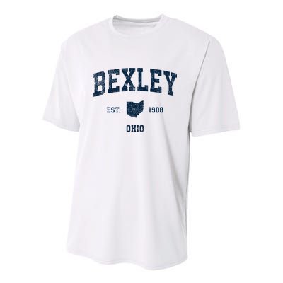 Bexley Ohio Oh Vintage Sports Youth Performance Sprint T-Shirt