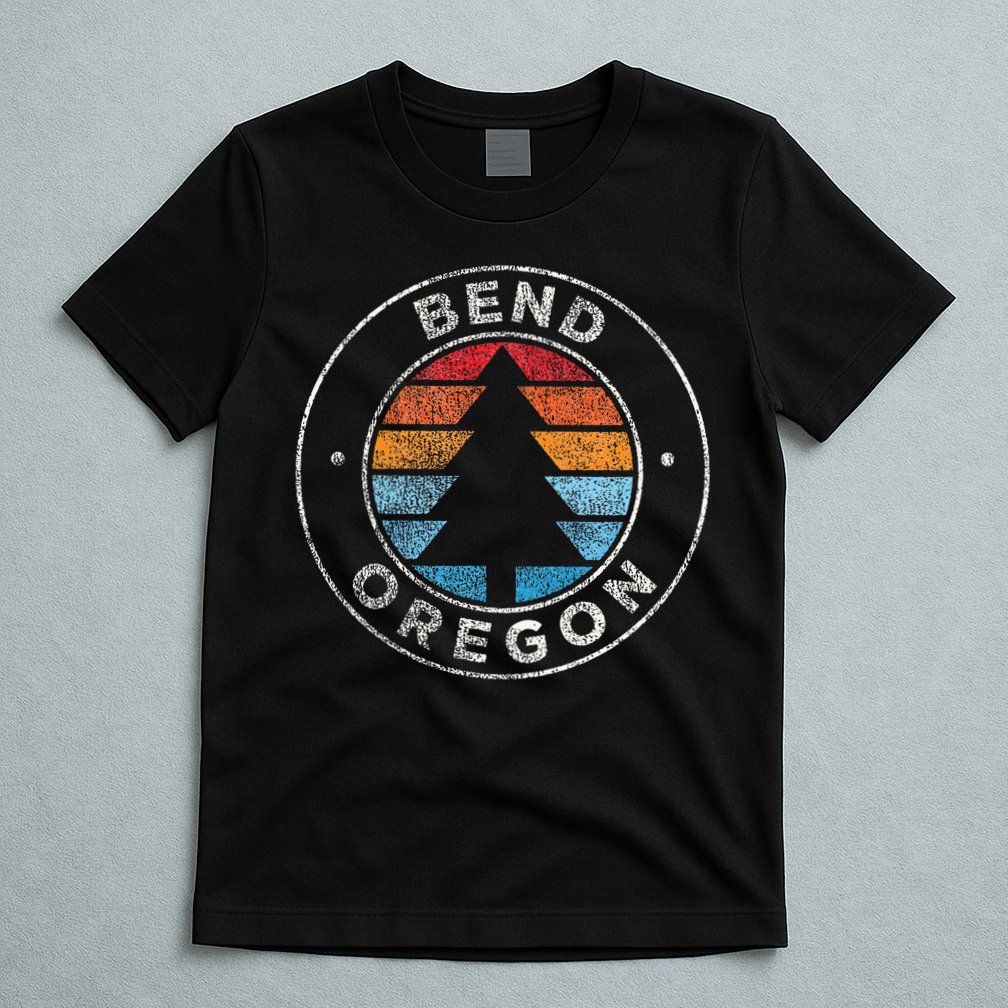 Bend Oregon Or Vintage Retro 70s T-Shirt