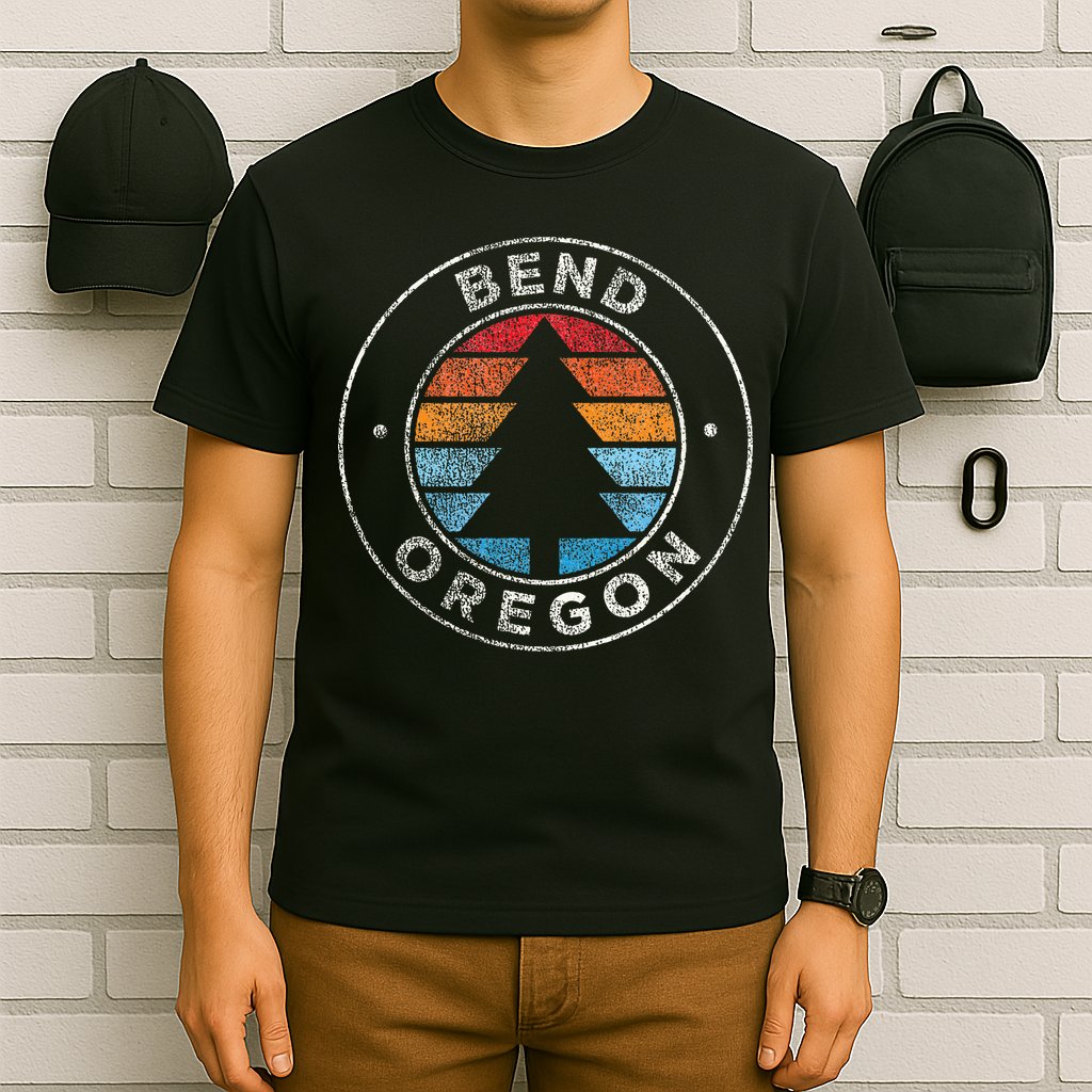 Bend Oregon Or Vintage Retro 70s T-Shirt