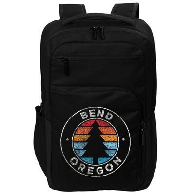 Bend Oregon Or Vintage Retro 70s Impact Tech Backpack