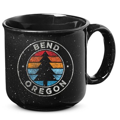 Bend Oregon Or Vintage Retro 70s 15oz Campfire Ceramic Mug