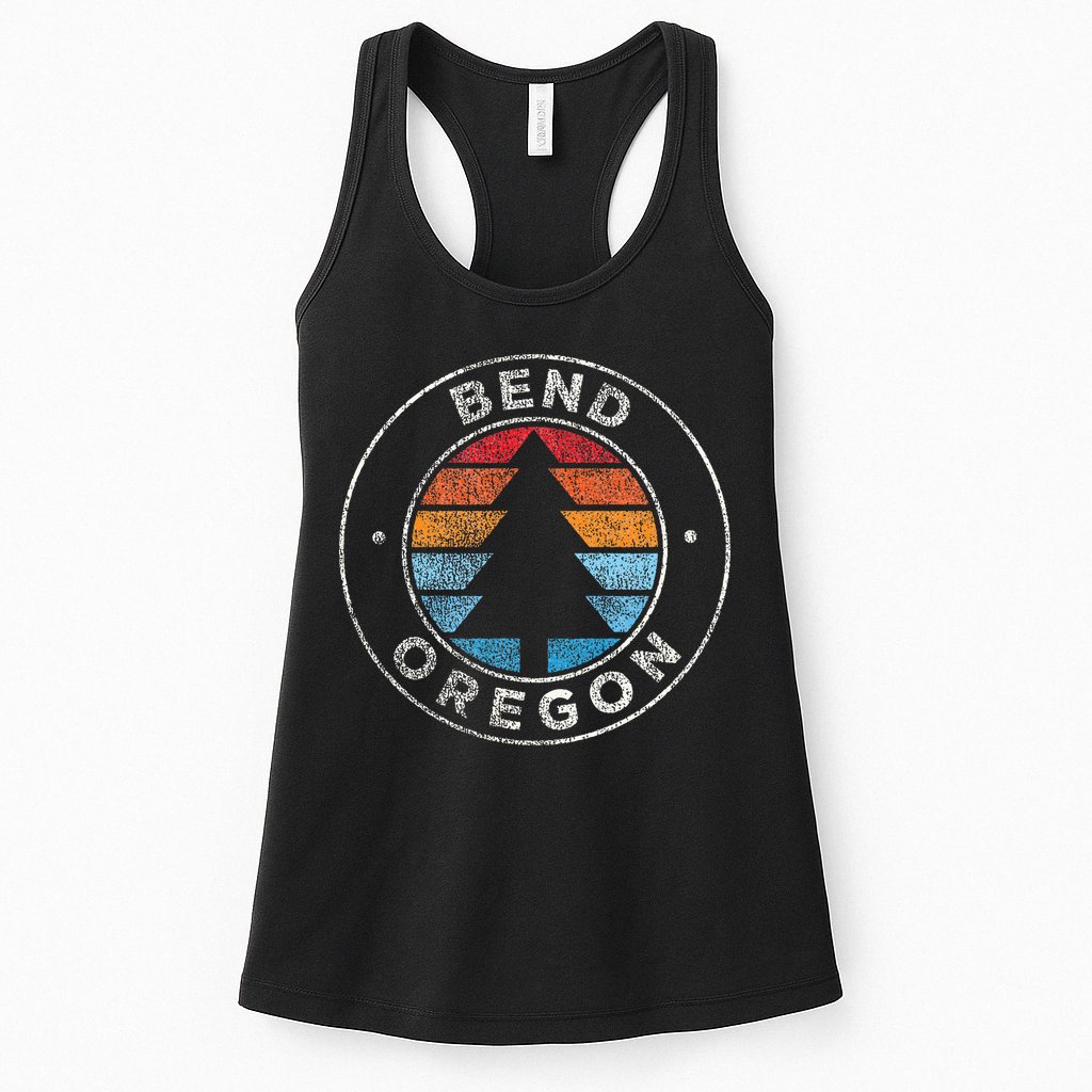 Bend Oregon Or Vintage Retro 70s Womens Tank Top