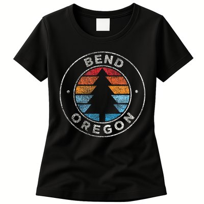 Bend Oregon Or Vintage Retro 70s Womens T-Shirt