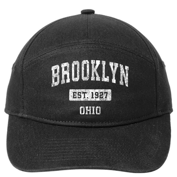 Brooklyn Ohio Oh Vintage Sports Established 7-Panel Snapback Hat