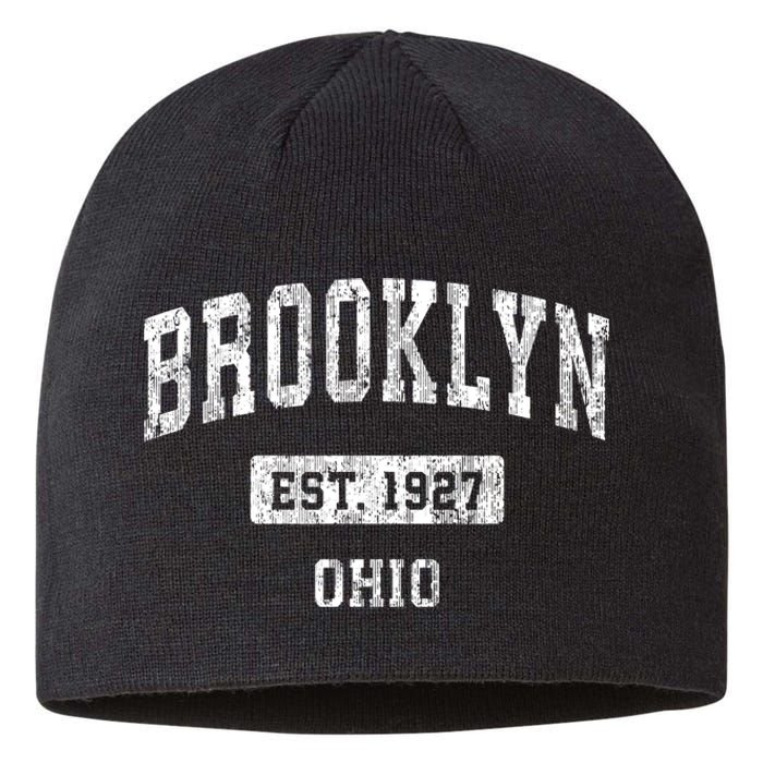 Brooklyn Ohio Oh Vintage Sports Established Sustainable Beanie