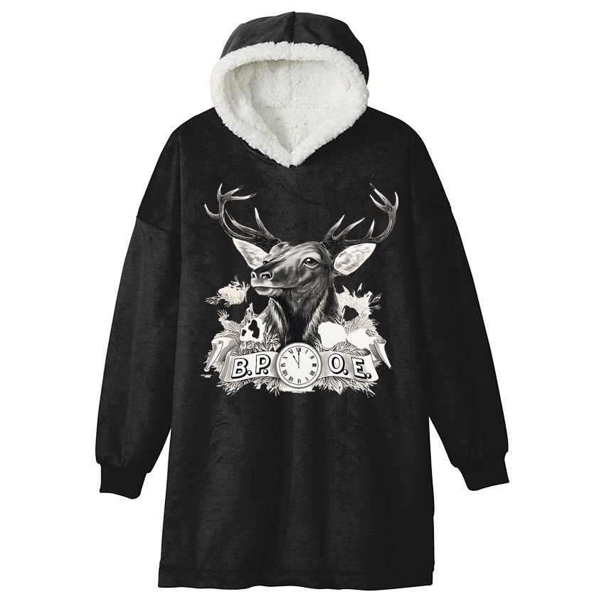 Benevolent Order Of Elks Bpoe Lodge 123 Hooded Wearable Blanket