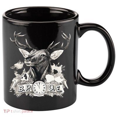 Benevolent Order Of Elks Bpoe Lodge 123 11oz C Handle Ceramic Mug