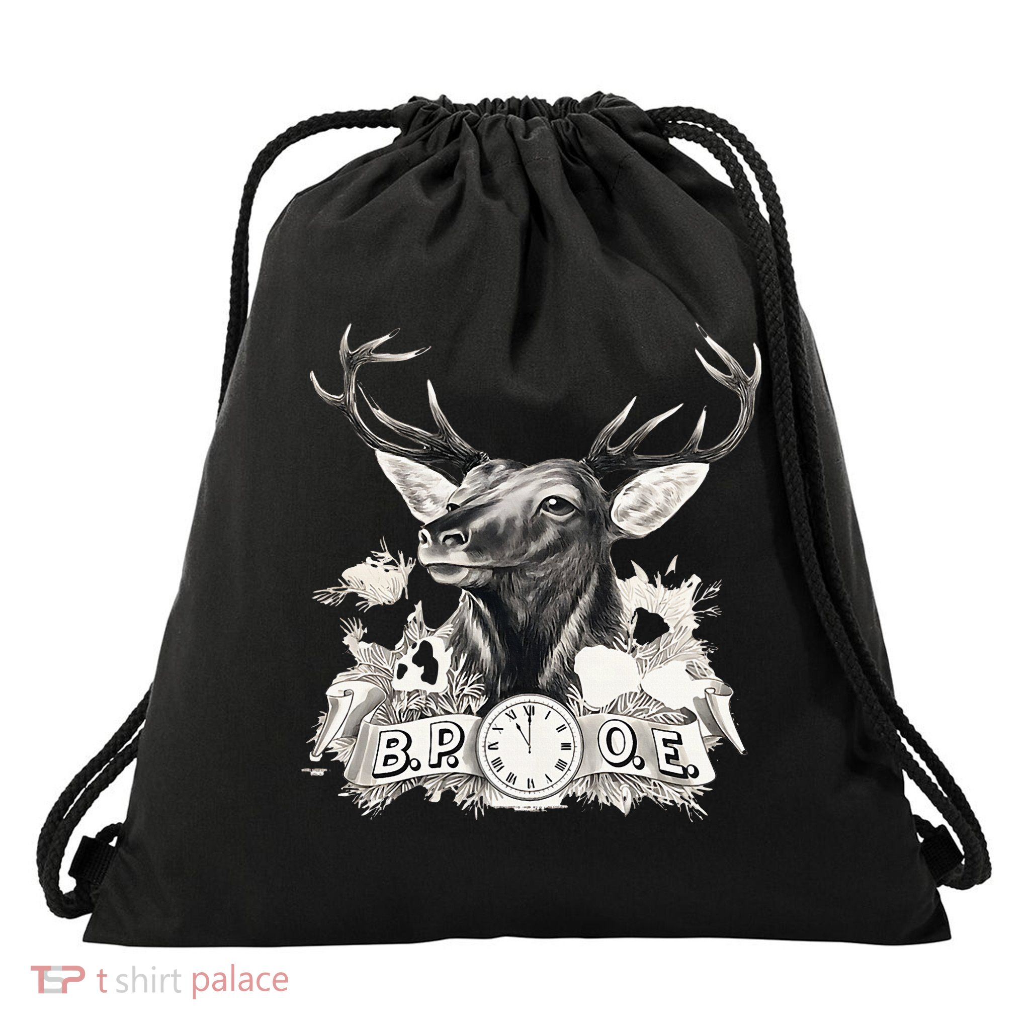 Benevolent Order Of Elks Bpoe Lodge 123 Drawstring Bag