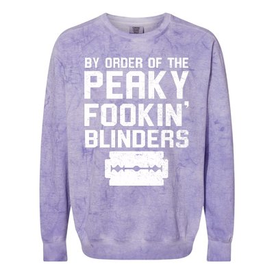 By Order Of The Peaky Fookin' Blinders Colorblast Crewneck Sweatshirt