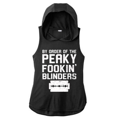 By Order Of The Peaky Fookin' Blinders Ladies PosiCharge Tri-Blend Wicking Draft Hoodie Tank