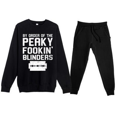 By Order Of The Peaky Fookin' Blinders Premium Crewneck Sweatsuit Set