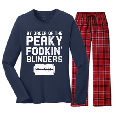 By Order Of The Peaky Fookin' Blinders Women's Long Sleeve Flannel Pajama Set 