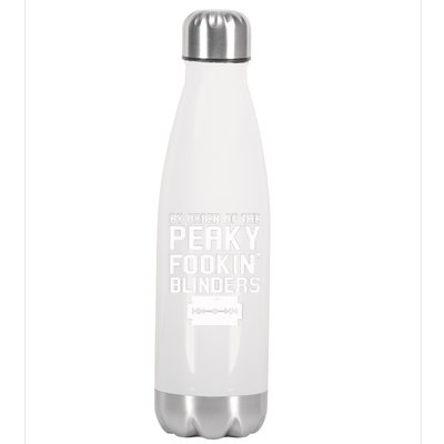 By Order Of The Peaky Fookin' Blinders Stainless Steel Insulated Water Bottle