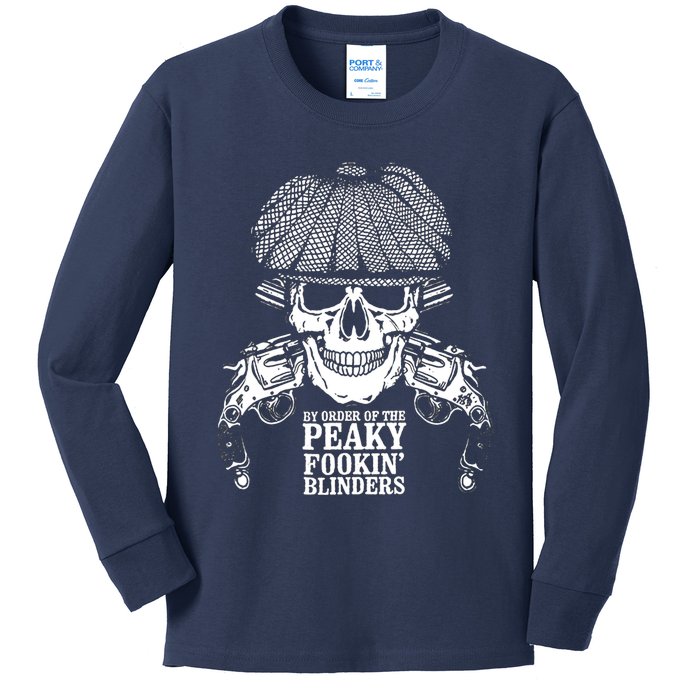 By Order Of The Peaky Foolin' Blinders Skeleton Kids Long Sleeve Shirt