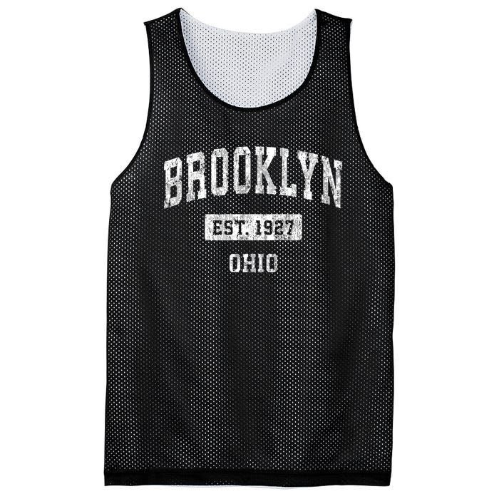 Brooklyn Ohio Oh Vintage Sports Established Mesh Reversible Basketball Jersey Tank