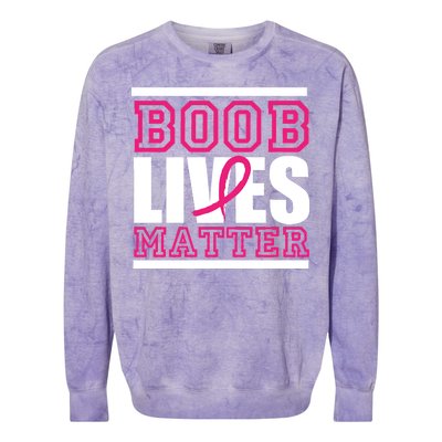 Boob Lives Matter Colorblast Crewneck Sweatshirt