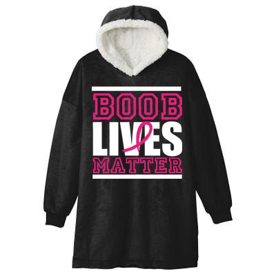 Boob Lives Matter Hooded Wearable Blanket