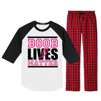 Boob Lives Matter Raglan Sleeve Pajama Set