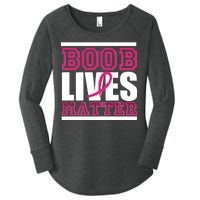 Boob Lives Matter Women's Perfect Tri Tunic Long Sleeve Shirt