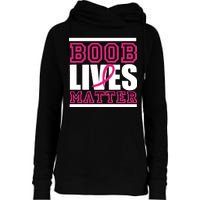 Boob Lives Matter Womens Funnel Neck Pullover Hood