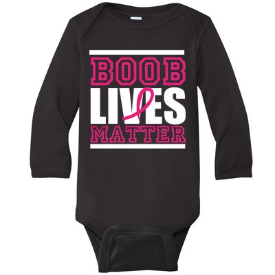 Boob Lives Matter Baby Long Sleeve Bodysuit