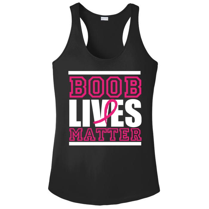 Boob Lives Matter Ladies PosiCharge Competitor Racerback Tank