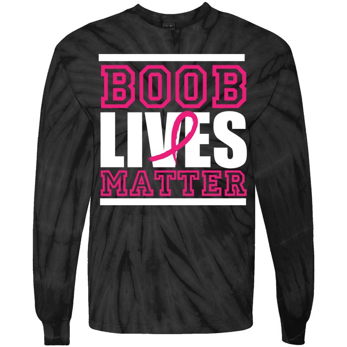 Boob Lives Matter Tie-Dye Long Sleeve Shirt