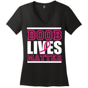 Boob Lives Matter Women's V-Neck T-Shirt