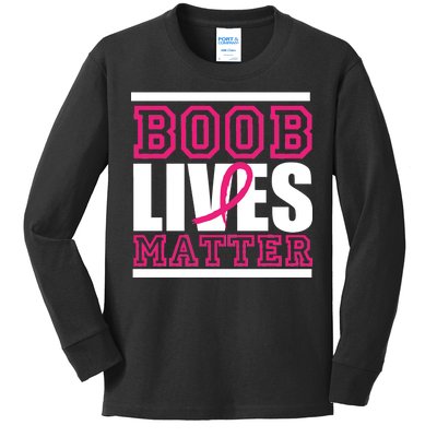 Boob Lives Matter Kids Long Sleeve Shirt