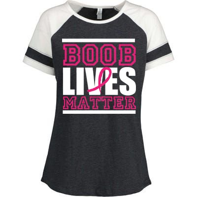 Boob Lives Matter Enza Ladies Jersey Colorblock Tee