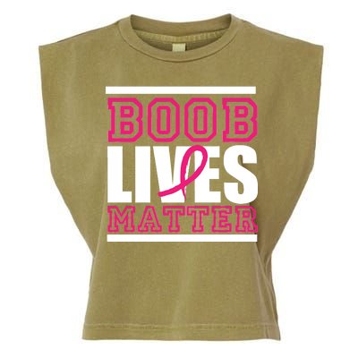 Boob Lives Matter Garment-Dyed Women's Muscle Tee