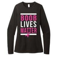 Boob Lives Matter Breast Cancer Awareness Womens CVC Long Sleeve Shirt