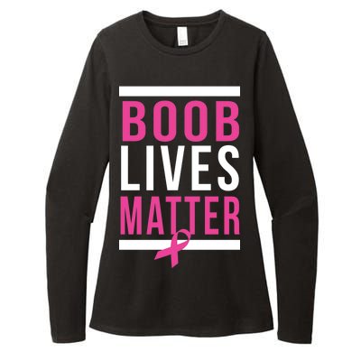 Boob Lives Matter Breast Cancer Awareness Womens CVC Long Sleeve Shirt