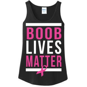 Boob Lives Matter Breast Cancer Awareness Ladies Essential Tank