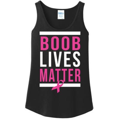 Boob Lives Matter Breast Cancer Awareness Ladies Essential Tank