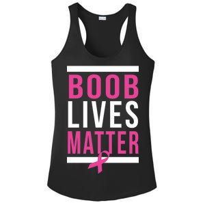 Boob Lives Matter Breast Cancer Awareness Ladies PosiCharge Competitor Racerback Tank