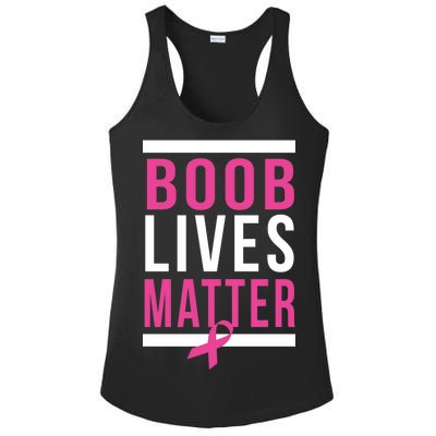 Boob Lives Matter Breast Cancer Awareness Ladies PosiCharge Competitor Racerback Tank