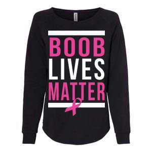 Boob Lives Matter Breast Cancer Awareness Womens California Wash Sweatshirt