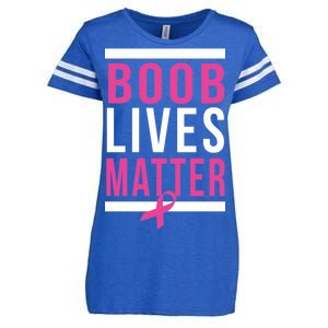 Boob Lives Matter Breast Cancer Awareness Enza Ladies Jersey Football T-Shirt