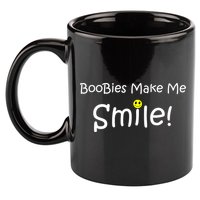 Boobies Make Me Smile 11oz C Handle Ceramic Mug