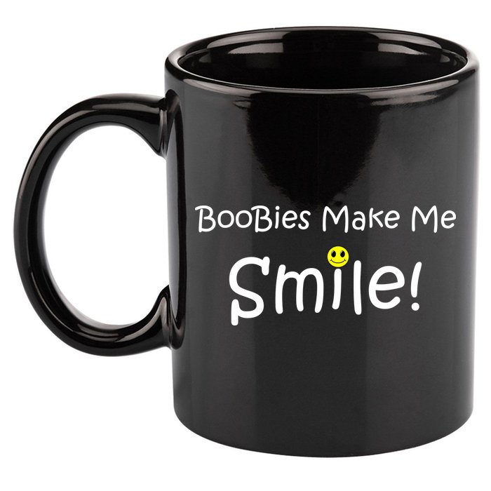 Boobies Make Me Smile 11oz C Handle Ceramic Mug