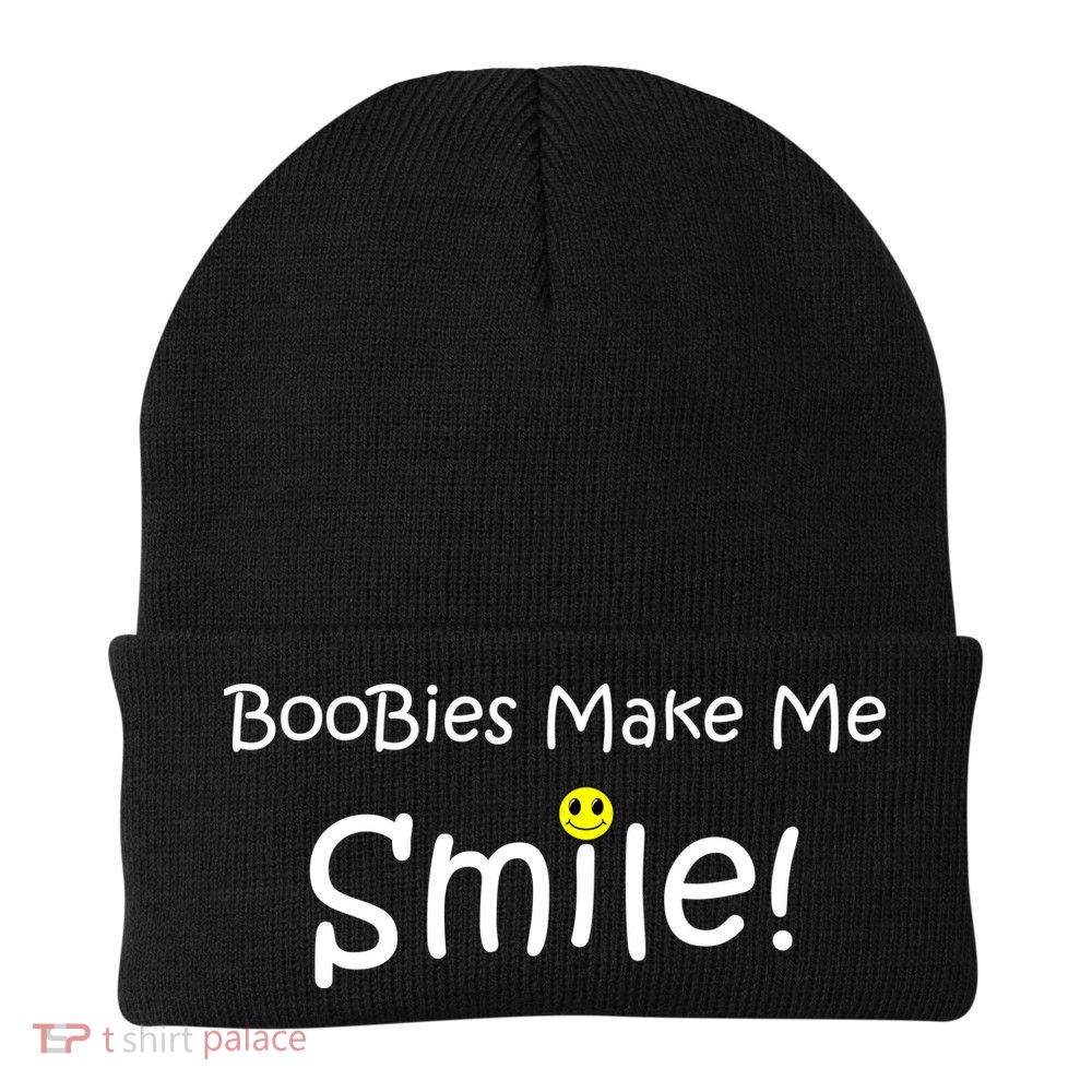 Boobies Make Me Smile Beanie