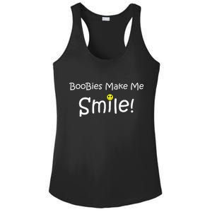 Boobies Make Me Smile Ladies PosiCharge Competitor Racerback Tank