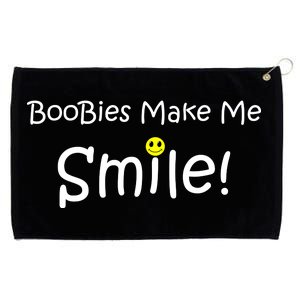 Boobies Make Me Smile Grommeted Golf Towel