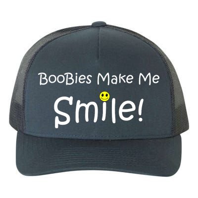 Boobies Make Me Smile Yupoong Adult 5-Panel Trucker Hat