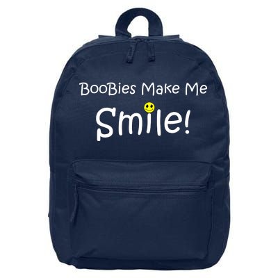 Boobies Make Me Smile 16 in Basic Backpack