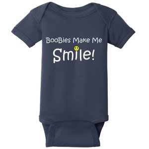 Boobies Make Me Smile Baby Bodysuit