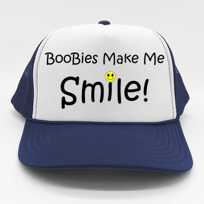 Boobies Make Me Smile Trucker Hat