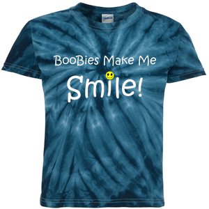 Boobies Make Me Smile Kids Tie-Dye T-Shirt